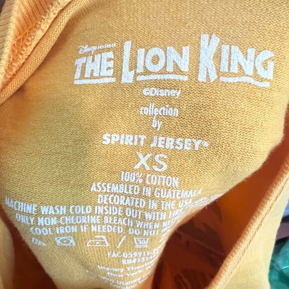 Disney Spirit Jersey Sweatshirt The Lion King Orange XS - Picture 3 of 9